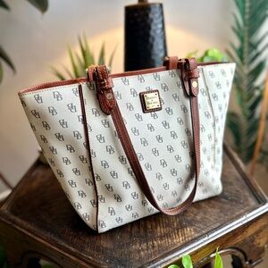 SOLD. Dooney & Bourke Greta Janie Signature Monogram Tote